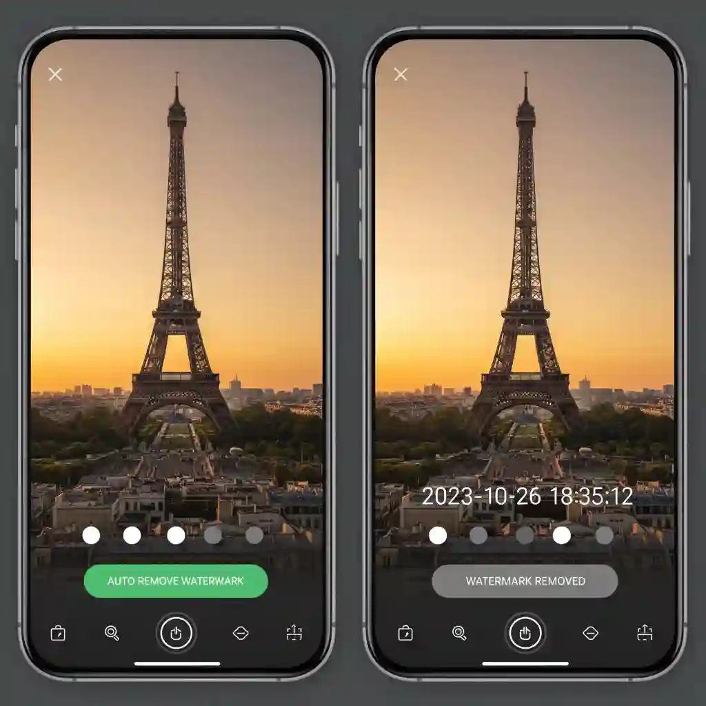 Mobile app SnapEdit detects text and applies AI Remove Text from Image automatically, preserving edges and textures on phones for quick social content cleanup.