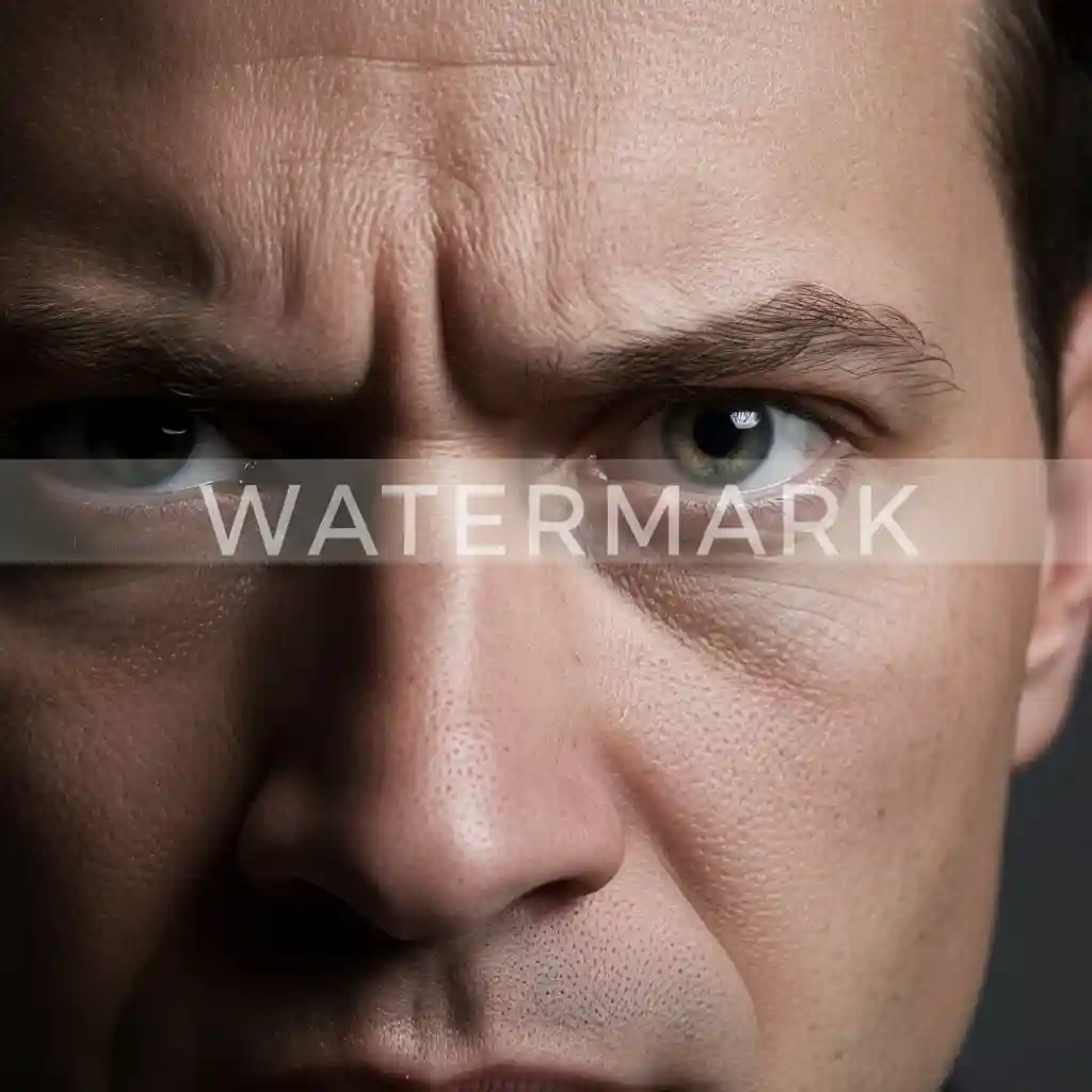 Example of text overlapping critical image elements, illustrating how the beardless filter supports AI in reconstructing occluded details—eyes, logos, mechanical parts—so erased captions blend invisibly with original context.